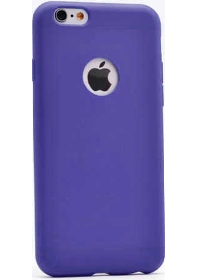 Noktaks - Apple Uyumlu iPhone 6 / 6s - Kılıf Mat Renkli Esnek Premier Silikon Kapak - Lacivert