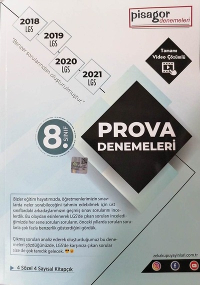 8. Sınıf Pisagor Pravo Denemeleri -  Zeka Küpü Yayınları