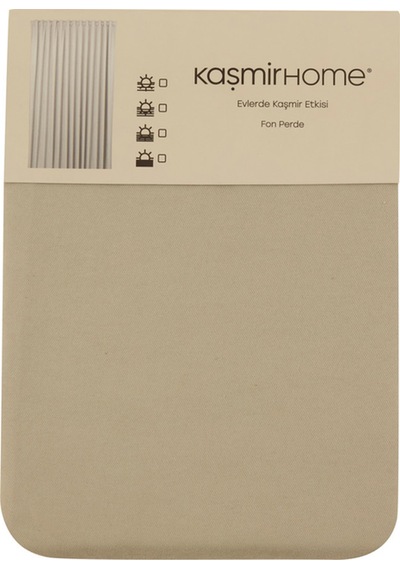Kaşmir Home Holly Ada Fon Perde Gri 150x270 Cm Gri