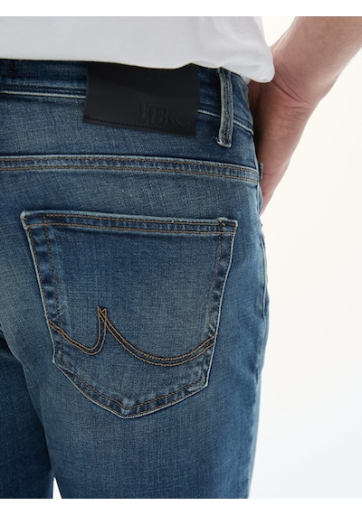 Ltb Lawrıe Y Normal Bel Dar Paça Slim Erkek Jean Pantolon 010095152215883 - 55447 Koyu Mavi