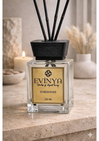 Vordonisi Bambu Çubuklu Oda Kokusu 200 Ml Premium & Uzun Süre Kalıcı Reed Diffuser Frenk Üzümü