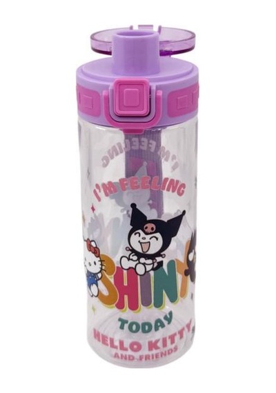 Kuromi Hello Kity Ve Arkadaşları Plastik Matara 500 Ml 3421 Çok Renkli