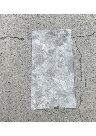 60x30cm Shiny Soft Gri Mermer Desenli Yapışkanlı Mutfak Banyo Kaplama Duvar Paneli Kağıdı Cf-101 Gri