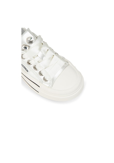 Deery Kadın Beyaz Rugan Sneaker Ayakkabı - K0524zbyzc01 Beyaz
