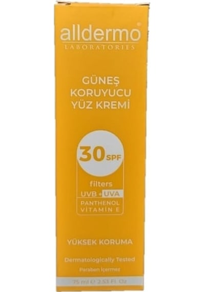 Alldermo SPF30 Yüz Kremi 75 ML