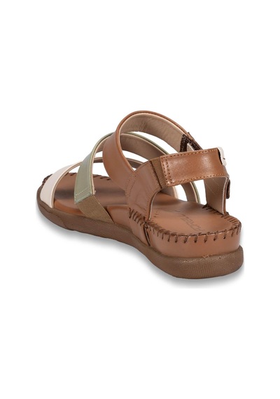 Forelli Jesse-g Kadın Deri Sandalet Taba-bej Bej - Taba
