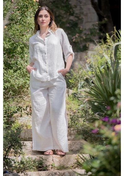 Atelier Chaputs Elya White Shirt Çok Renkli