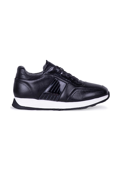 Pierre Cardin 336078 Erkek Hakiki Deri Snekaer Ayakkabı Siyah Siyah