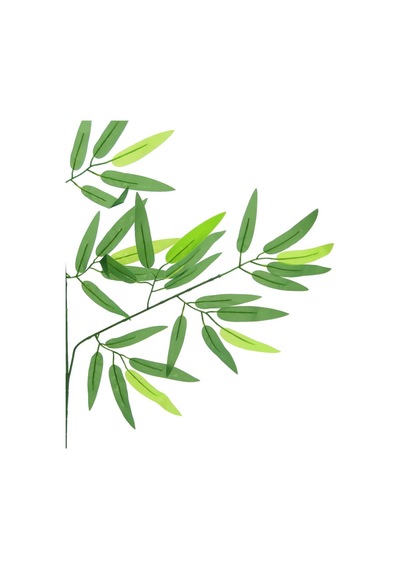 Yapay Bambu Yaprağı Model 1