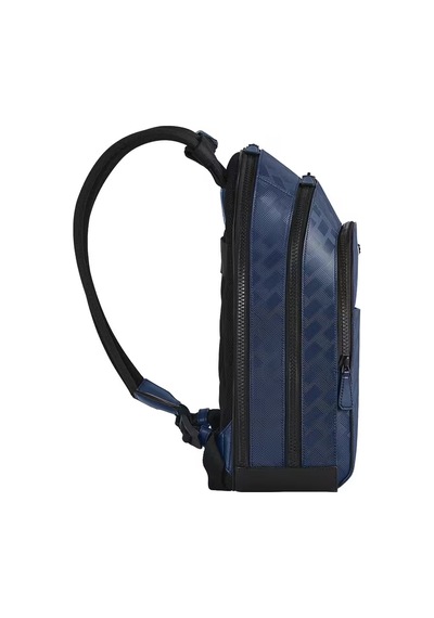 Montblanc Extreme Deri Büyük Boy 3 Bölmeli Sırt Çantası 221134 Lacivert