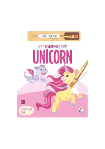 Suyla Rengarenk Boyama / Unicorn Sihirli Fırçasıyla
