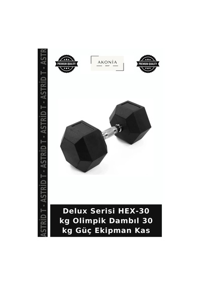 Delux Serisi Hex-30 Kg Olimpik Dambıl 30 Kg Güç Ekipman Kas