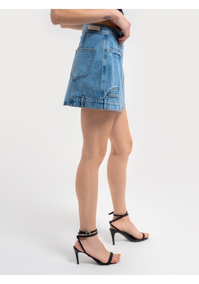 Slim Fit Kadın Etek Lacivert