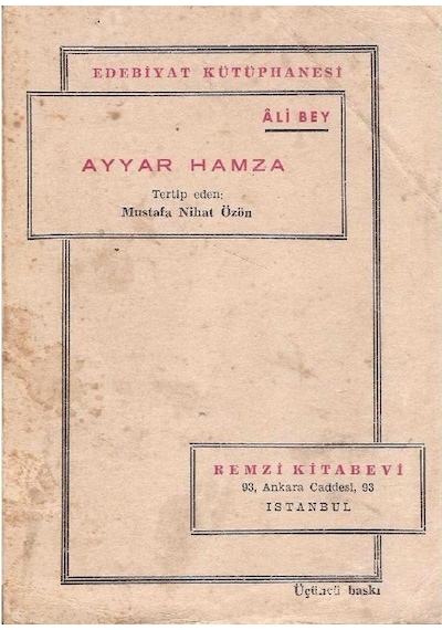 Ayyar Hamza Üç Fasıllık Oyun - Ali Bey 2.el