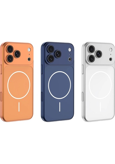 Apple Uyumlu iPhone 16 Pro Max Kılıf Zore M-safe Şarj Özellikli Kamera Korumalı Spark Kapak