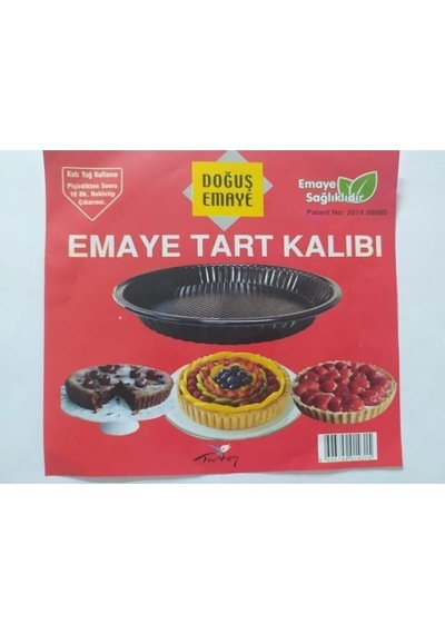 Emaye Tart Turta Kalıbı Royaleks-gvn018 Siyah