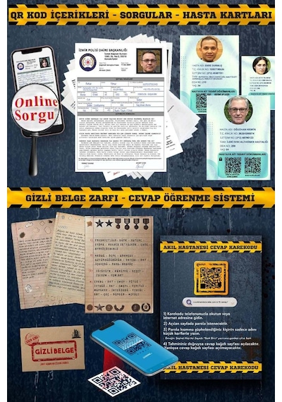Çözülmemiş Davalar Akıl Hastanesi Dedektiflik Oyunu, Cinayet Çözme Ve Katili Bulma Oyunu, Suçluyu Bulma- Dedektif Oyunu