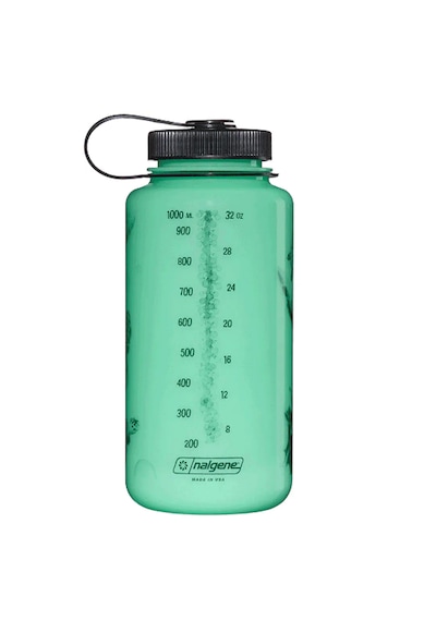 Nalgene Wide Mouth 32 Oz Suluk Matara 1 Litre Glowyld Turtle 682025-0030 Yeşil