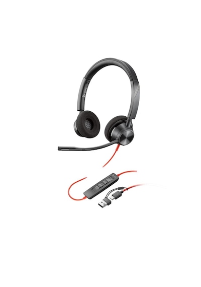 Poly Blackwire 3320 Stereo Usb-c Mikrofonlu Kulaklık + Usb-c/a Adaptörü 8x219aa