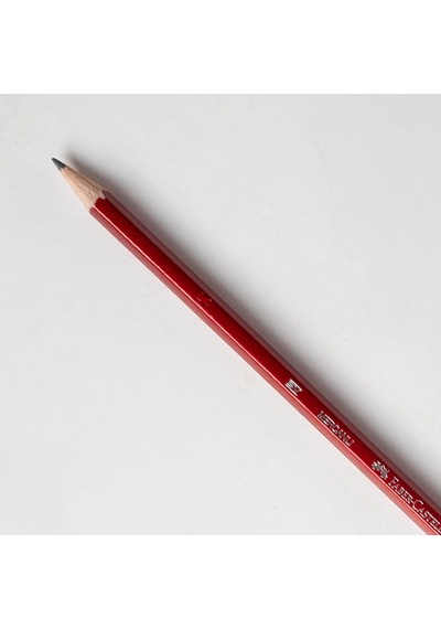 Faber-castell Köşeli Mercanlı Kurşun Kalem 12 Li, Hb Derece, Kırılmaya Dayanıklı Uç, Kolay Açıl Mavi