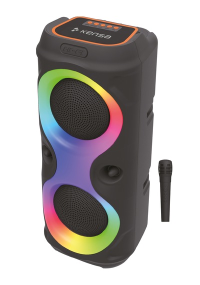 Taşınabilir Mikrofonlu 20w Led Işıklı Bluetooth Karaoke Hoparlör Seti