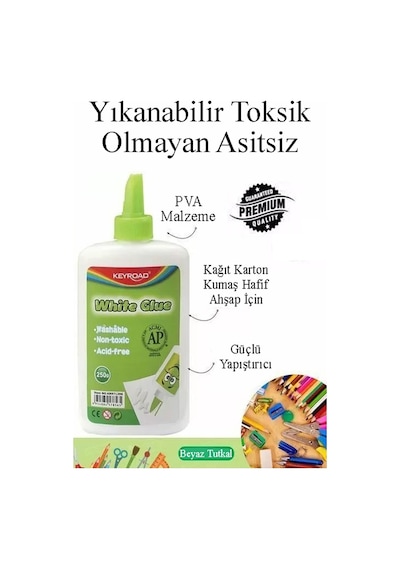 Beyaz Tutkal 120 Gr 2 Adet Keyroad Beyaz Mobilya Tutkalı 120 Gr Ahşap Tutkalı Su Bazlı Çok Amaçlı Beyaz Tutkal