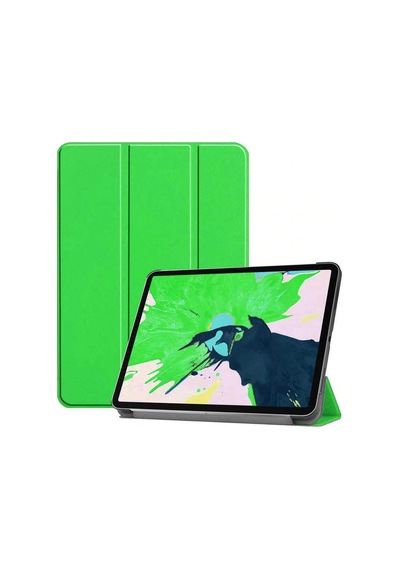 Lexroo İpad Pro 12.9 2022 M2 Smart Cover Standlı 1-1 Kılıf - Yeşil Kapaklı Kılıf