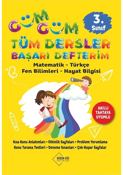 3.sınıf Gümgüm Tüm Dersler Başarı Defterim Düşün Çöz Yayınları