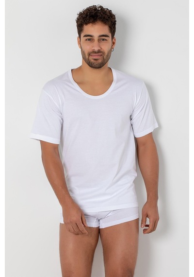 Doremi Penye Erkek Bisiklet Yaka Kısa Kol Fanila Beyaz-7 / 3xl Beyaz