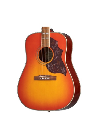 Epiphone Hummingbird Studio Elektro Akustik Gitar Faded Cherry Sunburst
