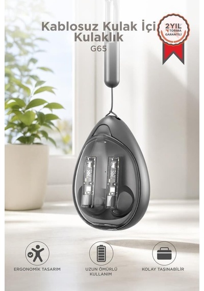 Özel Seri Müzik Egzersiz İletişim Bluetooth Kulaklık G65 Siyah