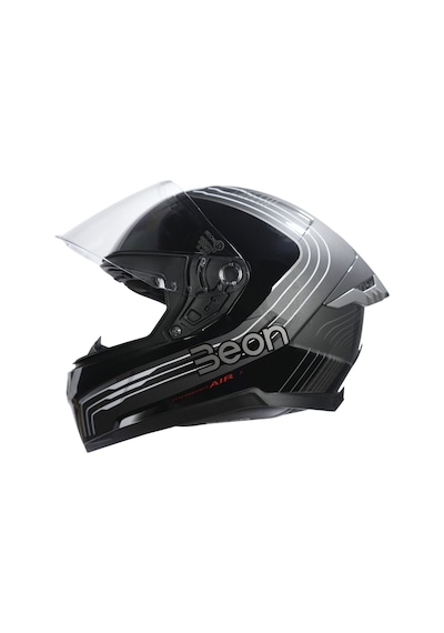 Beon B-507 Full Face FF01 Kapalı Motosiklet Kaskı Gri - Siyah