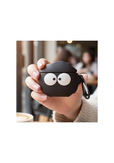 Samsung Galaxy Buds 3 Kılıf Karakter Figürlü Susuwatar Siyah - Beyaz