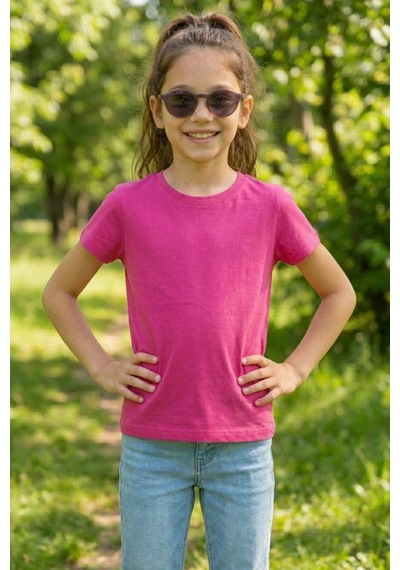 Kiagu Fuşya Kısa Kol Basic T-shirt- Terletmeyen Esnek Kumaş Pamuklu Mevsimlik Fujya Kısakol Kız Çocuk Tsort Çok Renkli Kiagu Fuşya Kısa Kol Basic T-shirt- Terletmeyen Esnek Kumaş Pamuklu Mevsimlik Fujya Kısakol Kız Çocuk Tsort Çok Renkli