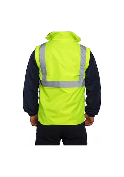 Reflektörlü Oxford Çift Renk 300d Oxford 5+1 Parka Sarı
