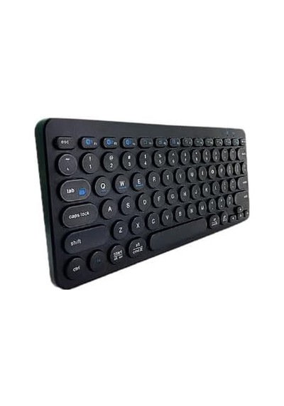 B380 Bluetooth Bağlantılı İnce Ergonomik Tasarım Ipad İle Uyumlu Taşınabiilir Telefon Tablet İçin Türkçe Q Bluetooth Bağlantılı Klavye Siyah Renk
