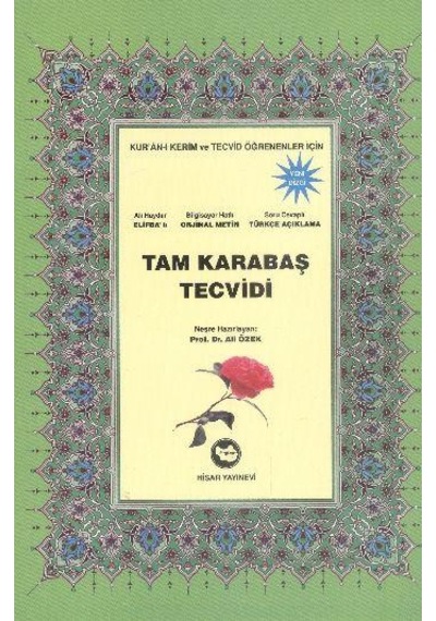 Tam Karabaş Tecvidi - Ali Haydar - Hisar Yayınevi