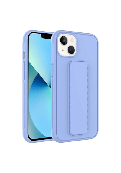 Apple Uyumlu iPhone 13 Kılıf Zore Qstand Kapak Lila