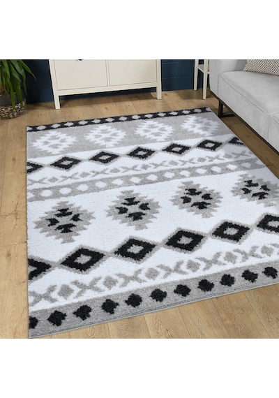 Mystique Gri Yumuşak Peluş Post Shaggy Çocuk Odası Oturma Odası Salon Mutfak Halısı F788o Ym14