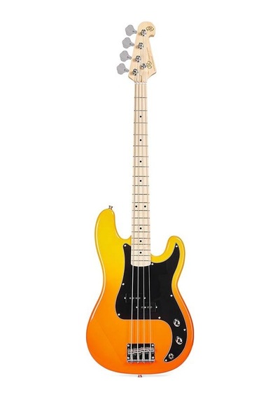 Sx Sbm2 Bas Gitar Burning Fire