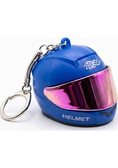 Işıklı Fenerli Mini Moto Kask Anahtarlık