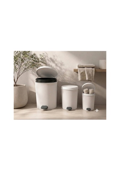 Premıum Kanal Tasarım Çamaşır Sepeti Ve Pedallı Çöp Kovası Seti 65l, 20l, 13l, 8l - Hava Akışlı Tasarım, Soft-close Kapak Beyaz - 909315802 Beyaz Premıum Kanal Tasarım Çamaşır Sepeti Ve Pedallı Çöp Kovası Seti 65l, 20l, 13l, 8l - Hava Akışlı Tasarım, Soft-close Kapak Beyaz - 909315802 Beyaz