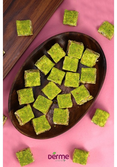 Derme Online Lokum Baklava Toz Fıstıklı Çikolatalı 275 G