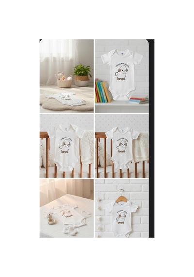 Pirinç Bebe %100 Pamuk Teyzesinin Kuzusu Kısa Kollu Zıbın,hediyelik Yenidoğan & Bebek Beyaz - 833783881 Beyaz