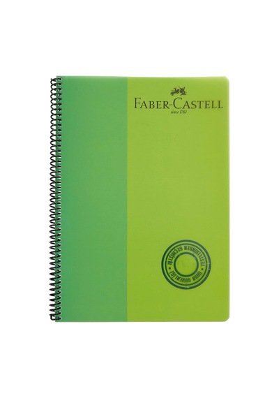 Spiralli Defter, A4, 120 Yaprak, 70g Kağıt, Kareli, Dayanıklı Plastik Kapak, Asorti Renkler, Ku Çok Renkli
