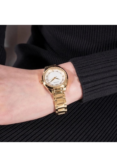 Guess Gugw0767l2 Altın Kaplama Taşlı Kadın Kol Saati Altın