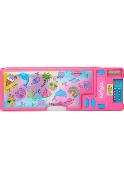 Smiggle - Wonder World Yaz Tatilim Hesap Makineli Pop Out Otomatik Kalem Kutusu