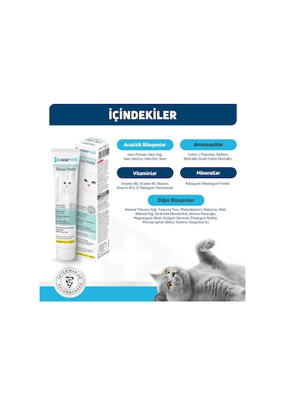 Onevet Kedi Maltı 50 Gr Relax Paste Rahatlatıcı Malt Macunu