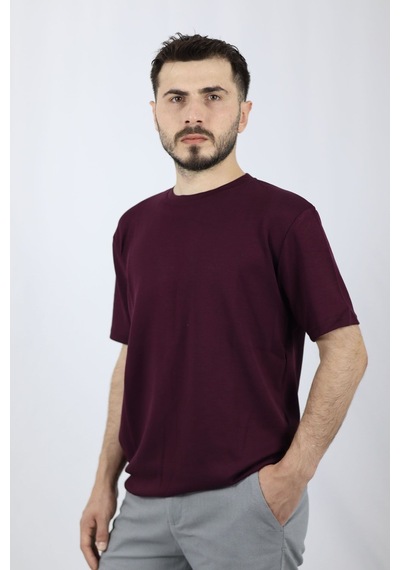 Ventov Regular Fit Bisiklet Yaka Erkek Tişört Vts2604 Krem