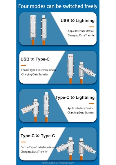 Type-c Type-c Type-c Lightning Usb Type-c Usb Lightning 120w 6a Turbo Hızlı Şarj Ve Data Kablosu Senalstore